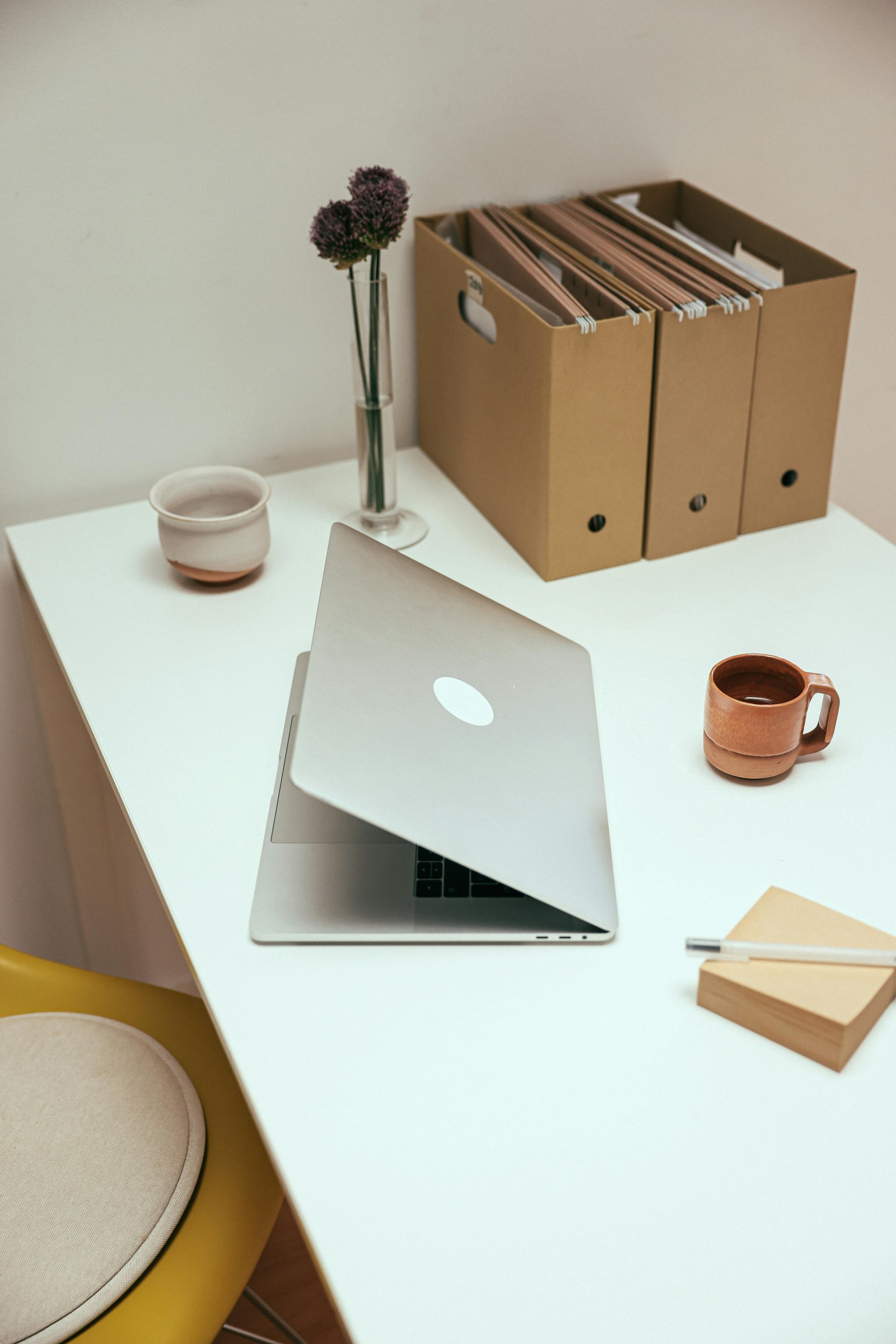 Modern desk and workspace stock photo representing product strategy and sourcing